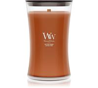 Woodwick Saffron Smoke vela perfumada con mecha de madera 610 g
