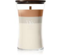Woodwick Trilogy Café Macchiato vela perfumada con mecha de madera 610 g
