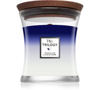 Vela perfumada WoodWick Trilogy Evening Luxe con mecha de madera 275 g
