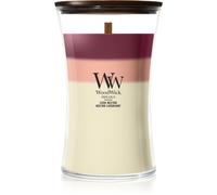 Woodwick Trilogy Lush Nectar vela perfumada con mecha de madera 610 g