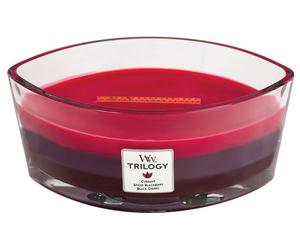 WoodWick Trilogy Sun Ripened Berries vela aromática con mecha de madera 453,6 g