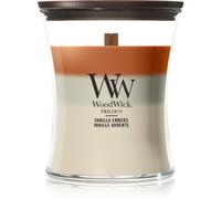 Woodwick Trilogy Vanilla Embers vela perfumada con mecha de madera 275 g