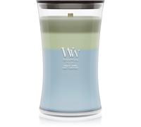 Woodwick Trilogy Verdant Woods vela perfumada con mecha de madera 610 g