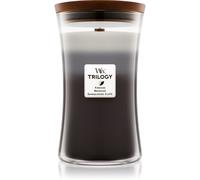 Woodwick Trilogy Warm Woods vela perfumada con mecha de madera 609.5 g