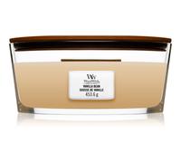 Woodwick Vanilla Bean vela perfumada con mecha de madera (hearthwick) 453.6 g