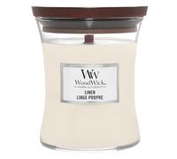 WoodWick vela aromática mediana en forma de reloj de arenaropa limpia