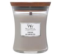 Woodwick Fireside Au Coin Du Feu vela perfumada con mecha de madera 85 g
