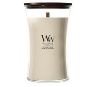 WoodWick – Vela grande perfumada Opulent Wood Patchouli Creme con mecha de madera 609.5 g