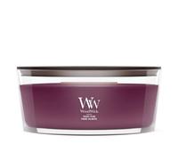 WoodWick vela perfumada en forma de elipse con llama Hearthwick | Velvet Plum