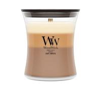 Woodwick, vela perfumada en un frasco, de tamaño mediano, Café Dulces Trilogy, Brown (Brown)