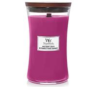 WoodWick Vela perfumada grande con forma de reloj de arena |Wild Berry & Beets| con mecha crepitante | Velas de larga duración: hasta 130 horas | Regalos para mujeres