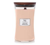 WoodWick vela perfumada grande en forma de reloj de arena con Pluswick Innovation