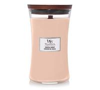 WoodWick Vela aromática Coastal Sunset - mecha de madera crepitante - 609,5 g - hasta 130 horas