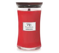 WoodWick Vela aromática Crimson Berries – mecha de madera – 609,5 g