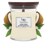 WoodWick – Vela perfumada Island Coconut – Mecha de madera – 275 g