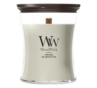WoodWick Vela aromática Fireside con mecha de madera crepitante, hasta 20 h – 275 g