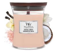 WoodWick vela perfumada mediana en forma de reloj de arena con Pluswick InnovationAtardecer costero