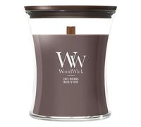 WoodWick Vela perfumada | Vela de tamaño mediano en forma de reloj de arena | Iris woods | Regalos perfectos para mujeres