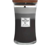 WoodWick Vela perfumada Trilogy Warm Woods Mecha crepitante 1134 g