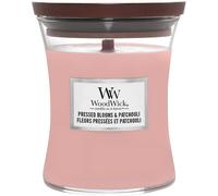 WoodWick Vela perfumada Pressed Blooms & Patchouli con mecha de madera crepitante 453,6 g