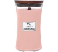 Vela aromática WoodWick Pressed Blooms & Patchouli con mecha de madera 609,5 g