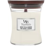 WoodWick – Vela Trilogy White Tea & Jasmine – perfumada con mecha de madera – 275 g