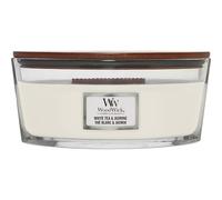WoodWick Vela aromática White Tea & Jasmine, mecha de madera, 453,6 g