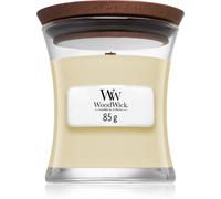 Woodwick White Teak vela perfumada con mecha de madera 85 g