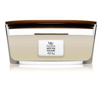 Woodwick White Teak vela perfumada con mecha de madera (hearthwick) 453.6 g