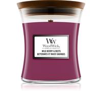 Woodwick Wild Berry & Beets vela perfumada con mecha de madera 275 g