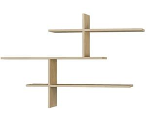 Woody Fashion - Estantería de pared (18 mm de grosor, 123 cm de ancho, roble