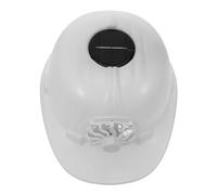 WOONEKY Casco de Seguridad Construcción Ventilador de Energía Solar y Parasol, Sombrero Ventilado para Trabajos al Aire Libre en Fiesta Verano