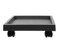 WOONEKY Cuadrado Carro 290 con Soporte, Rodante para Ruedas PP Plantas | Resina Robusta, Casters de 360 Grados, Ordena el Área y Protege Suelos en Sala y Comedor