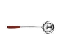 WOONEKY Cucharón Resistente y Cómodo de Cocina de Acero Inoxidable Mango de Madera para Uso en Mesa de Comedor y Cocina Versátil