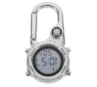 WOONEKY Reloj Digital Clip de Metal para Aventura y Viaje | Pantalla Luminosa, Resistencia Diaria al Agua, Vidrio Integrado, Azul, Pensado para Médicos y Enfermeras