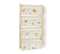 wooshwa Estanteria Libros Biblioteca Infantil Libreria Montessori Infantil Pared Madera 81x43x8cm - Animales de la Selva