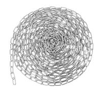 WOPPLXY Chain, 10m 3mm, Fabricado en Metal Galvanizado | Antióxido; Anticorrosivo; se Utiliza Como Cadena para Tender la Ropa, Cadena de Suspensión y Cadena de Seguridad
