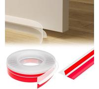 wordmouk Sellos de puerta en forma de T 50 mm x 6 m Burlete de puerta con adhesivo Cinta Aislante Termica para Ventanas y Puertas Sellado para Invierno Antipolvo Aislamiento Acústico Prueba de Viento