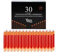 Wordsworth & Black Cartuchos de Tinta Estilográfica, 30 uds, Naranja
