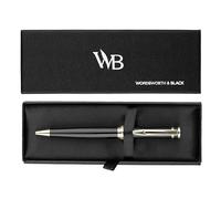 Wordsworth & Black Set Bolígrafo Recargable de Lujo para Escritura, Negro