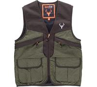 Work Team Chaleco multibolsillos, combinado. HOMBRE Verde Caza/Marron XL