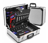WORKPRO 119 PC Maletín de Herramientas Completas, Caja Herramienta Metálica, Herramientas Universales, Kit Versátil Herramientas Portátil para Reparaciones Diarias, Perfecto Hogar y Oficina