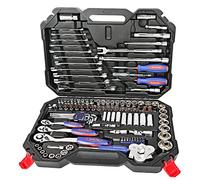 WORKPRO 123 Piezas Juego de Vasos y Puntas de Destornilladores para Llaves Carraca, incluye Llave de Trinquete, Ideal para Reparación Mecánica