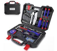 WORKPRO 160 Piezas Caja de Herramientas Básicas y Accesorios con Estuche de Almacenamiento, Maletin de Herramientas, para Bricolaje y Arreglos Diarios