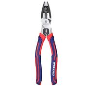WORKPRO Alicate Universal, 5 en 1 Alicates Multifuncional con Pelacable, Cortador de Alambres, Pelacables Profesionales, Acero Cromo Vanadio, con Mango Antideslizante