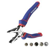 WORKPRO Alicate Universal de 200 mm, Alicate Multiuso 4 en 1, Estructura Excéntrica, Alicate Combinado Profesional con Mango Ergonómico, Acero al Cr-V, para Electricista, Bricolaje, WP231026