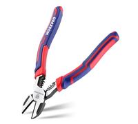 WORKPRO Alicates Corte Diagonal 196mm, 2 en 1 Pelacables Cr-V | Cortador Diagonal Profesional con Función de Pelacables, Acero Cromo Vanadio y Mango Antideslizante para Uso Cómodo