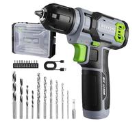 WORKPRO Atornillador Eléctrico 8V con 21 Accesorios, Gris