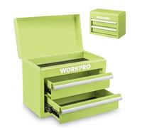 WORKPRO Caja de Herramientas Metálica con 2 Cajones, Organizador Pequeño
