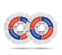 WORKPRO Discos de Diamante 125mm 2 Piezas para Corte en Seco y Húmedo